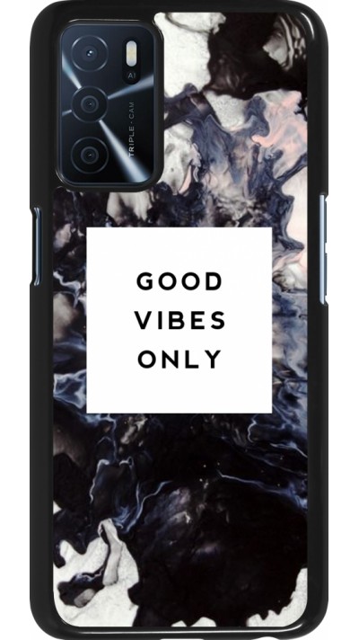 Coque Oppo A16s - Marble Good Vibes Only
