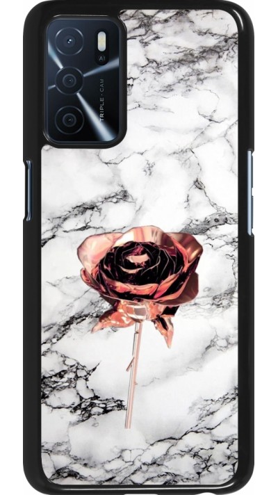 Oppo A16s Case Hülle - Marble Rose Gold