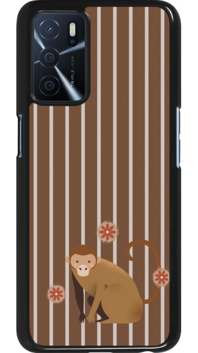 Coque OPPO A16s - Monkey with stripes