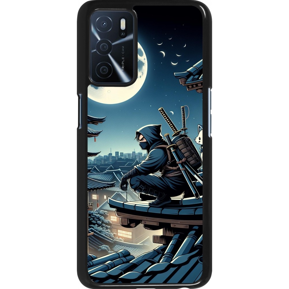Coque OPPO A16s - Ninja sous la lune
