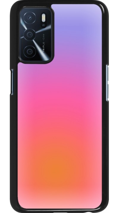Coque OPPO A16s - Orange Pink Blue Gradient