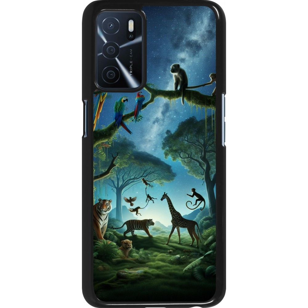 OPPO A16s Case Hülle - Paradies der exotischen Tiere