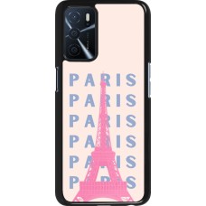OPPO A16s Case Hülle - Paris Pink Print