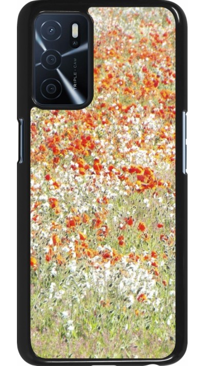 Coque Oppo A16s - Petites fleurs peinture