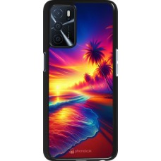 OPPO A16s Case Hülle - Strand Sonnenuntergang auffällig