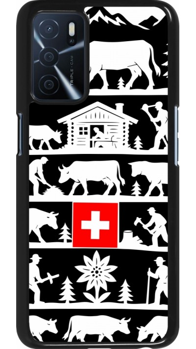 Coque OPPO A16s - Poya Suisse 1 noir