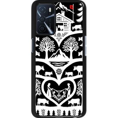 Coque OPPO A16s - Poya Suisse 2 noir