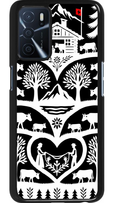 Coque OPPO A16s - Poya Suisse 2 noir