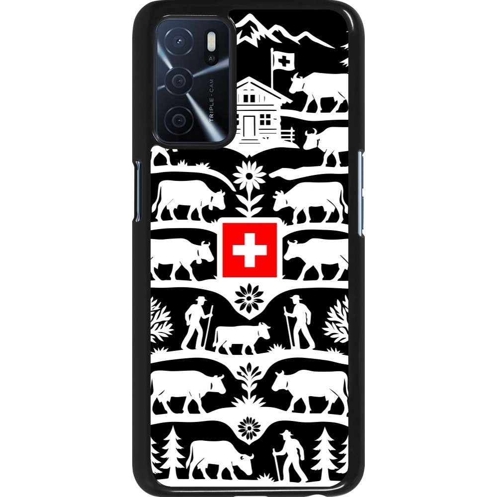 Coque OPPO A16s - Poya Suisse 3 noir