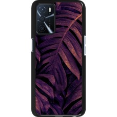 Coque Oppo A16s - Purple Light Leaves