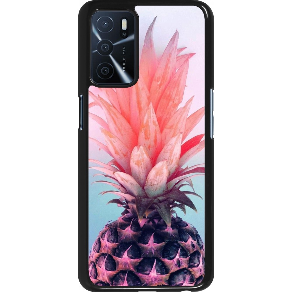 Coque Oppo A16s - Purple Pink Pineapple