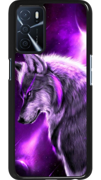 Coque Oppo A16s - Purple Sky Wolf