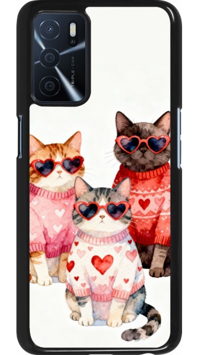 Coque OPPO A16s - Saint Valentines Day 26 Cat Love