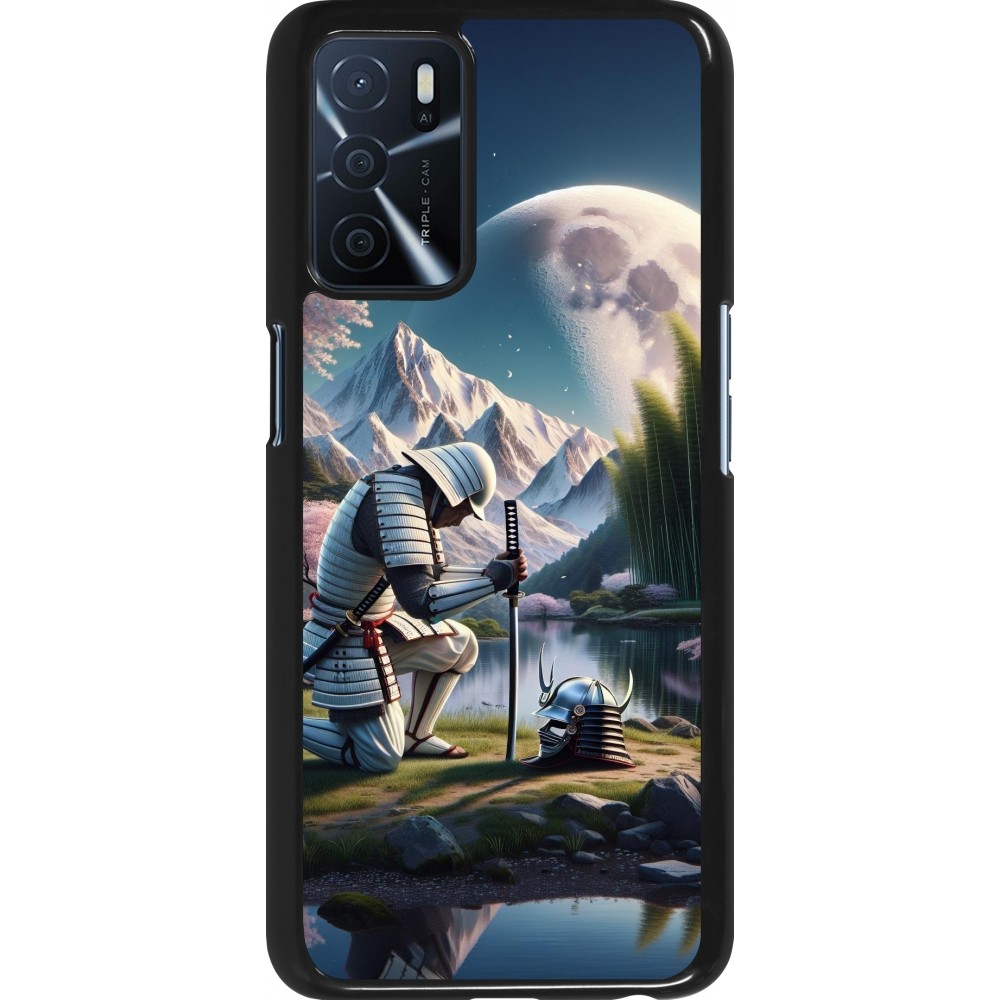 Coque OPPO A16s - Samurai Katana Lune