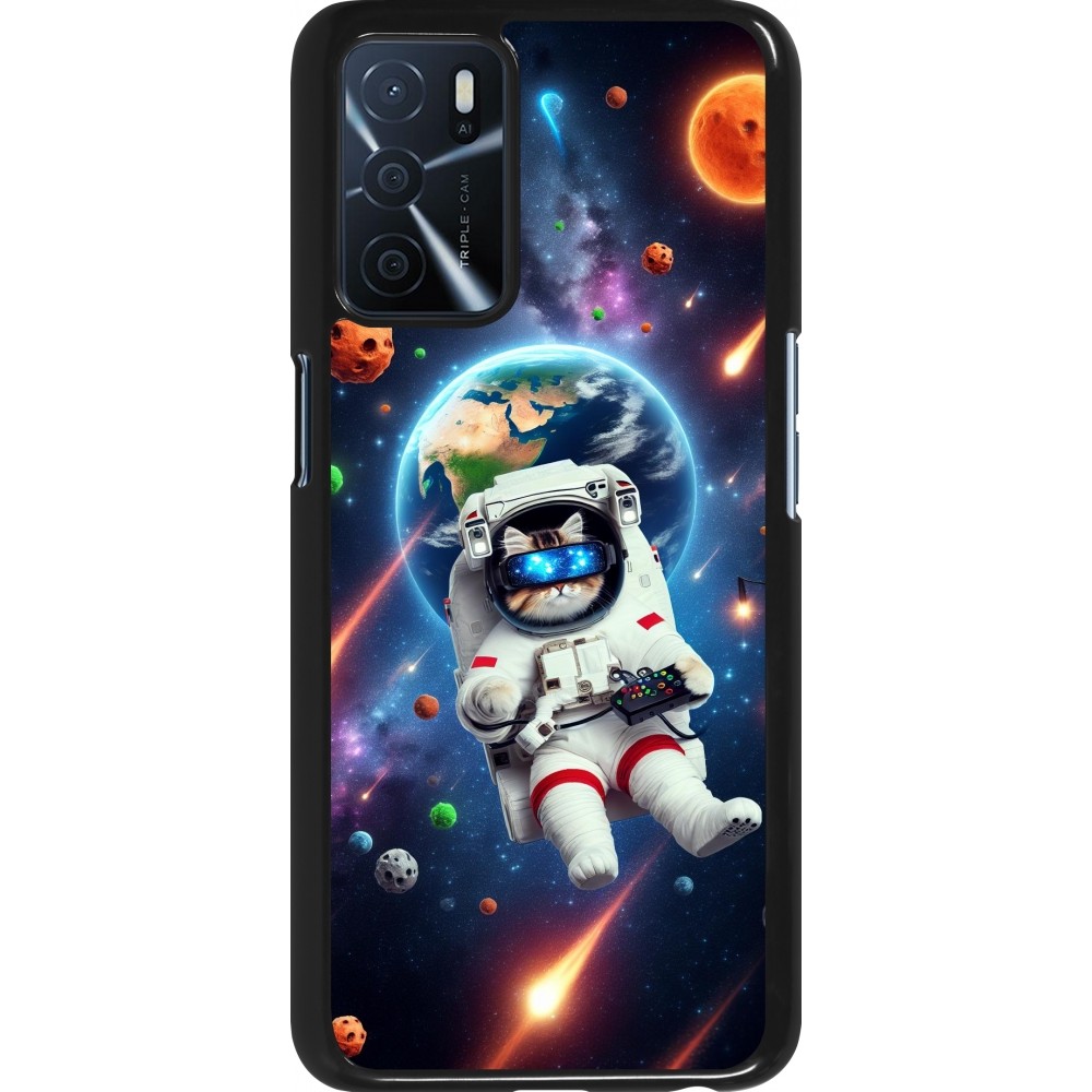 OPPO A16s Case Hülle - VR SpaceCat Odyssee