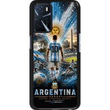 OPPO A16s Case Hülle - Fussball Argentinien splash 2026