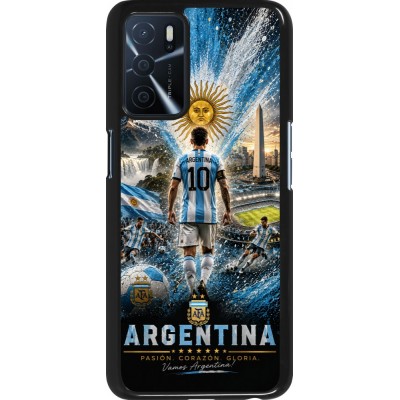 OPPO A16s Case Hülle - Fussball Argentinien splash 2026