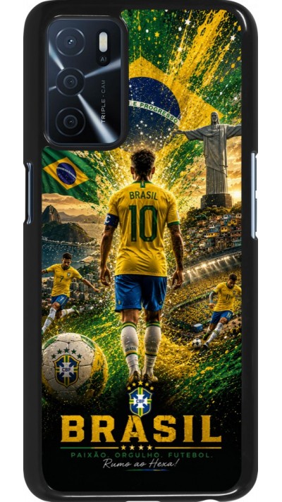 Coque OPPO A16s - Football Brésil splash 2026
