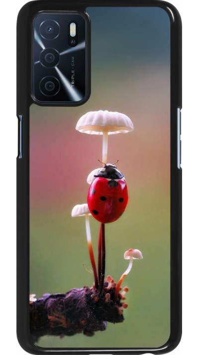 Coque OPPO A16s - Ladybird on a mushroom 2026