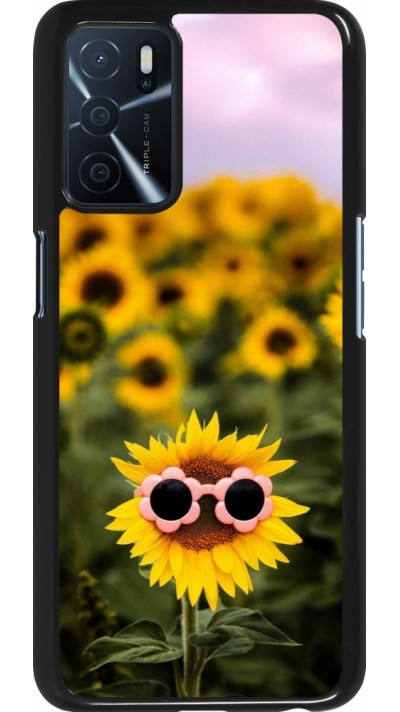 Coque OPPO A16s - Sunflower with glasses 2026