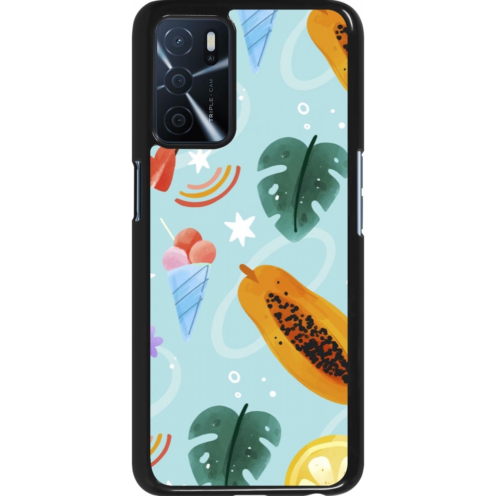 OPPO A16s Case Hülle - Summer 2025 Pattern papaya