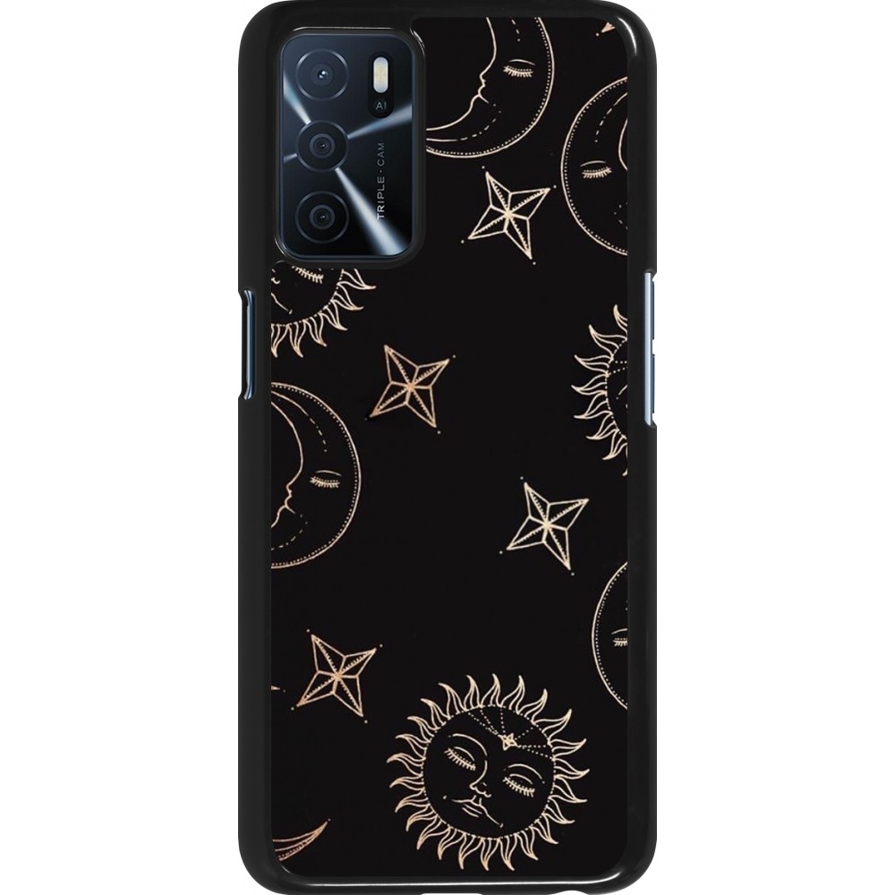 Oppo A16s Case Hülle - Suns and Moons