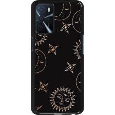 Oppo A16s Case Hülle - Suns and Moons