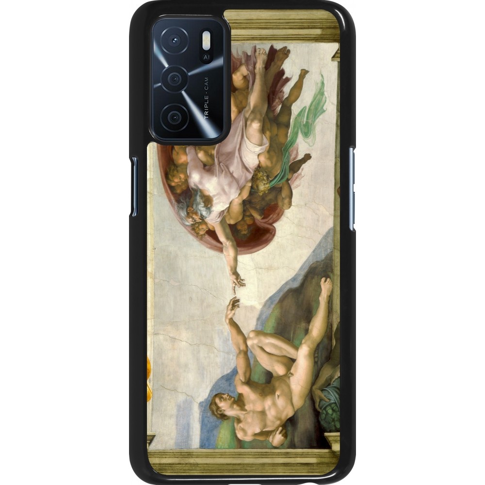 Coque OPPO A16s - Tableau art - La Création d’Adam - Michel-Ange