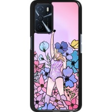 Coque OPPO A16s - Taylor Swift Sketch - Pink