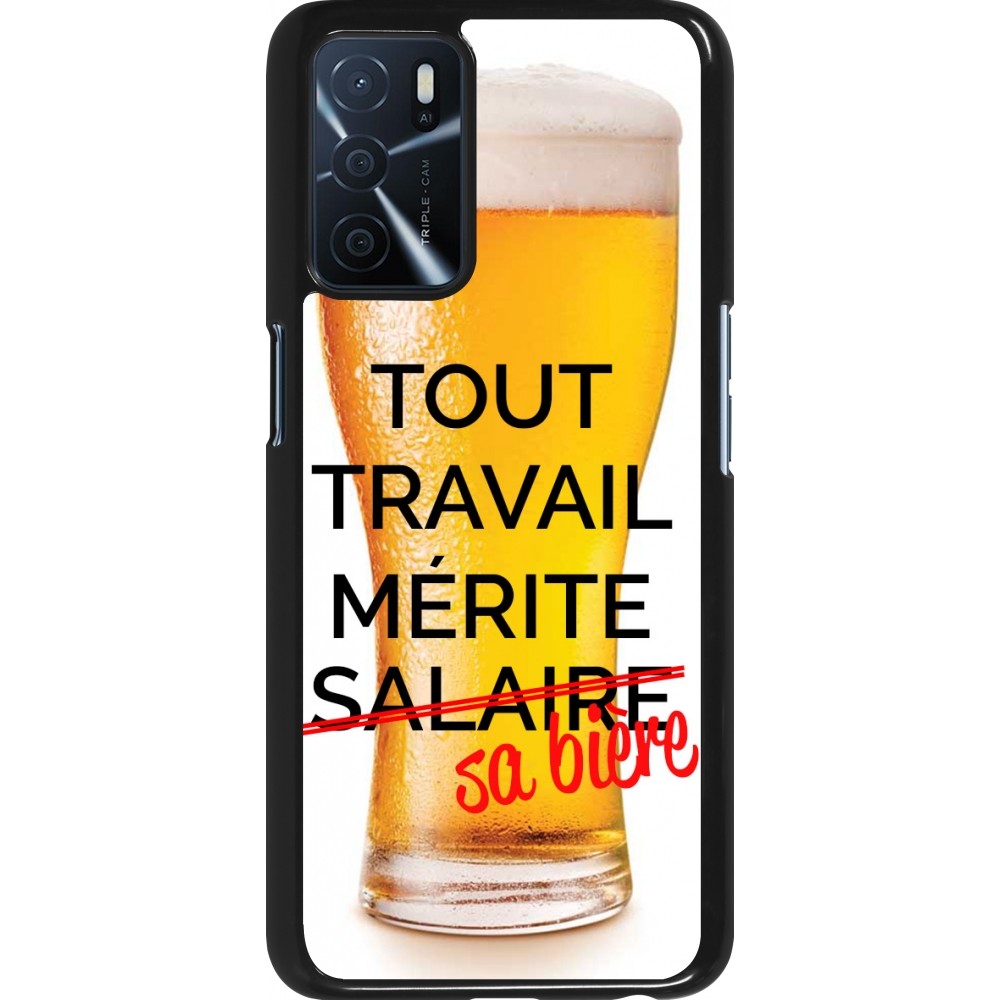 Coque Oppo A16s - Tout travail mérite sa bière
