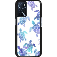 Oppo A16s Case Hülle - Turtles pattern watercolor