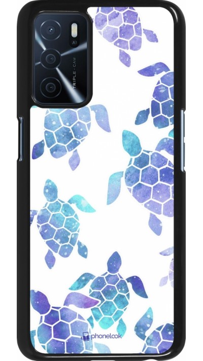 Coque Oppo A16s - Turtles pattern watercolor