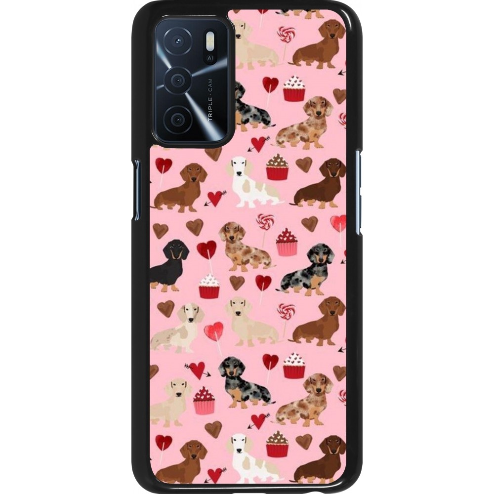 Coque OPPO A16s - Valentine 2024 puppy love