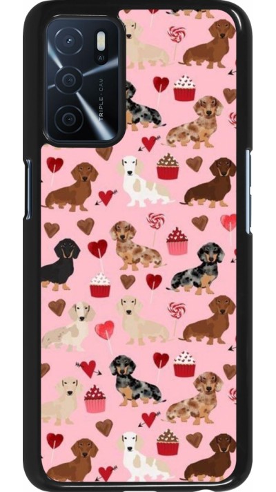 Coque OPPO A16s - Valentine 2024 puppy love