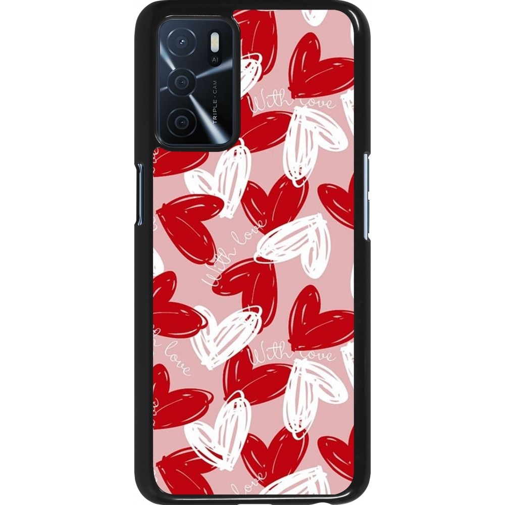 OPPO A16s Case Hülle - Valentine 2024 with love heart
