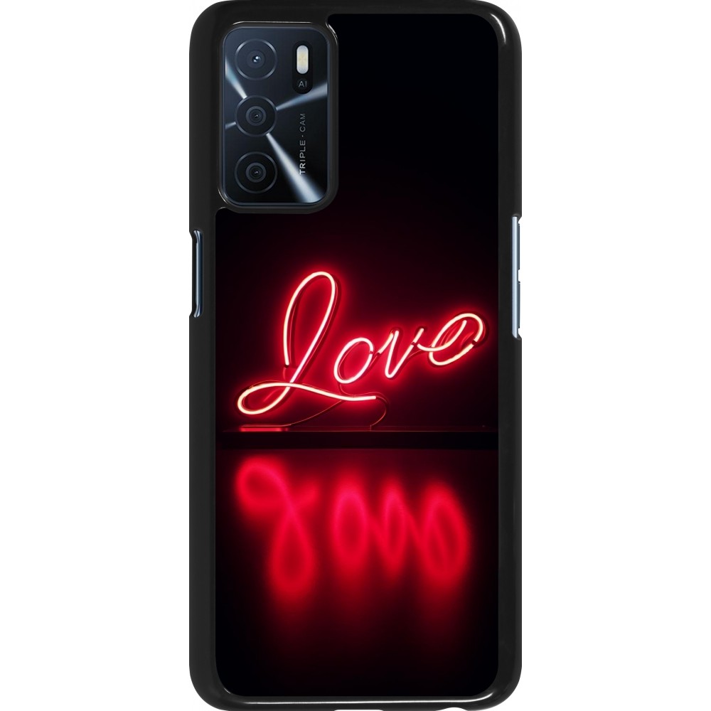 Coque OPPO A16s - Valentine 2025 Neon Love