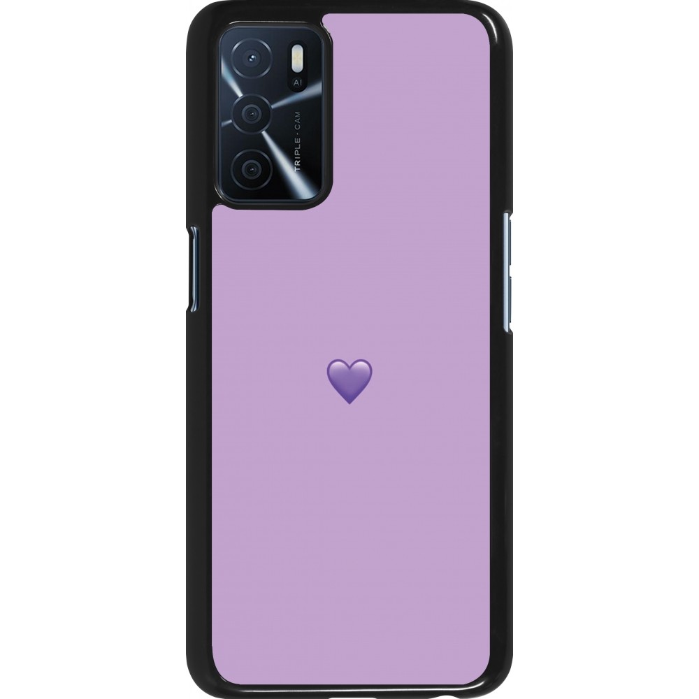 Coque Oppo A16s - Valentine 2023 purpule single heart