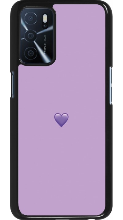 Coque Oppo A16s - Valentine 2023 purpule single heart