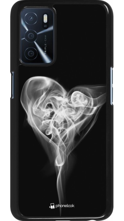 Coque Oppo A16s - Valentine 2022 Black Smoke
