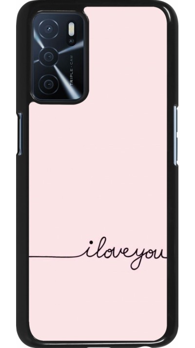 Coque Oppo A16s - Valentine 2023 i love you writing
