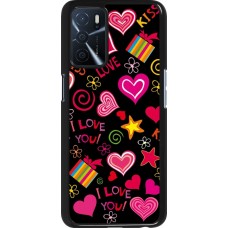 Oppo A16s Case Hülle - Valentine 2023 love symbols
