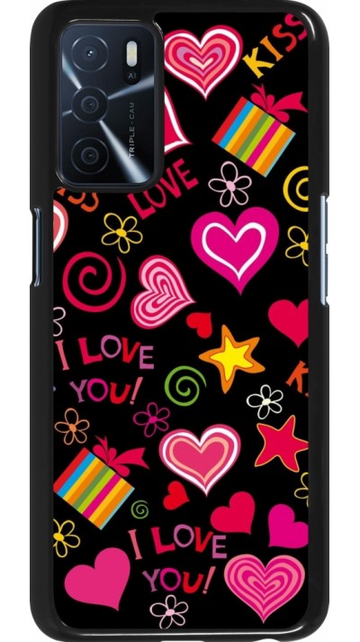 Oppo A16s Case Hülle - Valentine 2023 love symbols