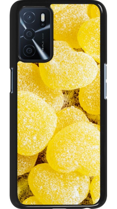 Coque Oppo A16s - Valentine 2023 sweet yellow hearts