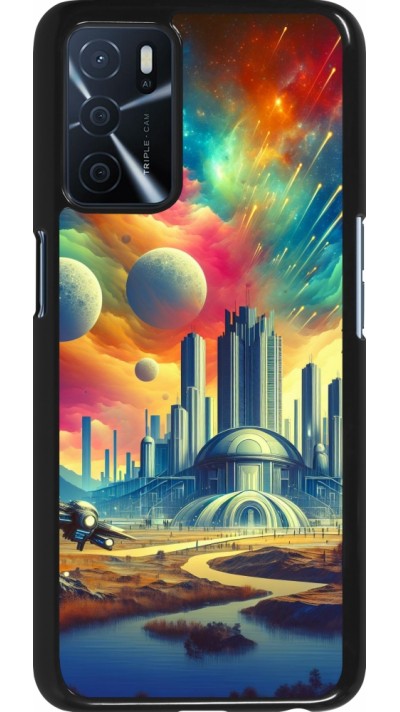 Coque OPPO A16s - Ville extra-dôme futuriste