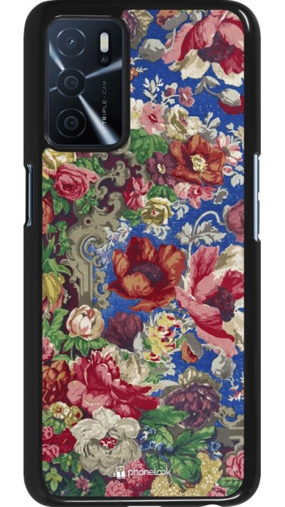 Coque Oppo A16s - Vintage Art Flowers
