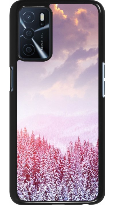 Coque Oppo A16s - Winter 22 Pink Forest