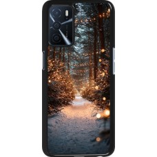 Coque OPPO A16s - Winter 25 Winter snowy road