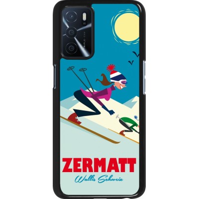Oppo A16s Case Hülle - Zermatt Ski Downhill
