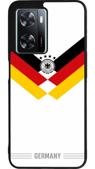 OPPO A57 5G Case Hülle - Silikon schwarz Deutschland 2026 personalisierbares Fussballtrikot