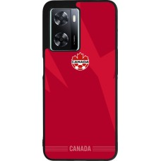 OPPO A57 5G Case Hülle - Silikon schwarz Kanada 2026 personalisierbares Fussballtrikot